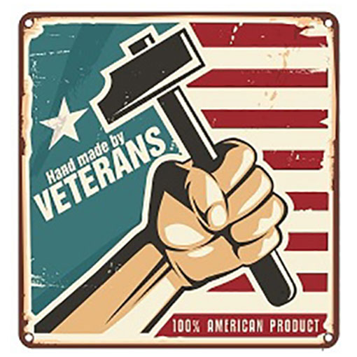 2 Flags Display Case - Marine Corps Flag and American Flag