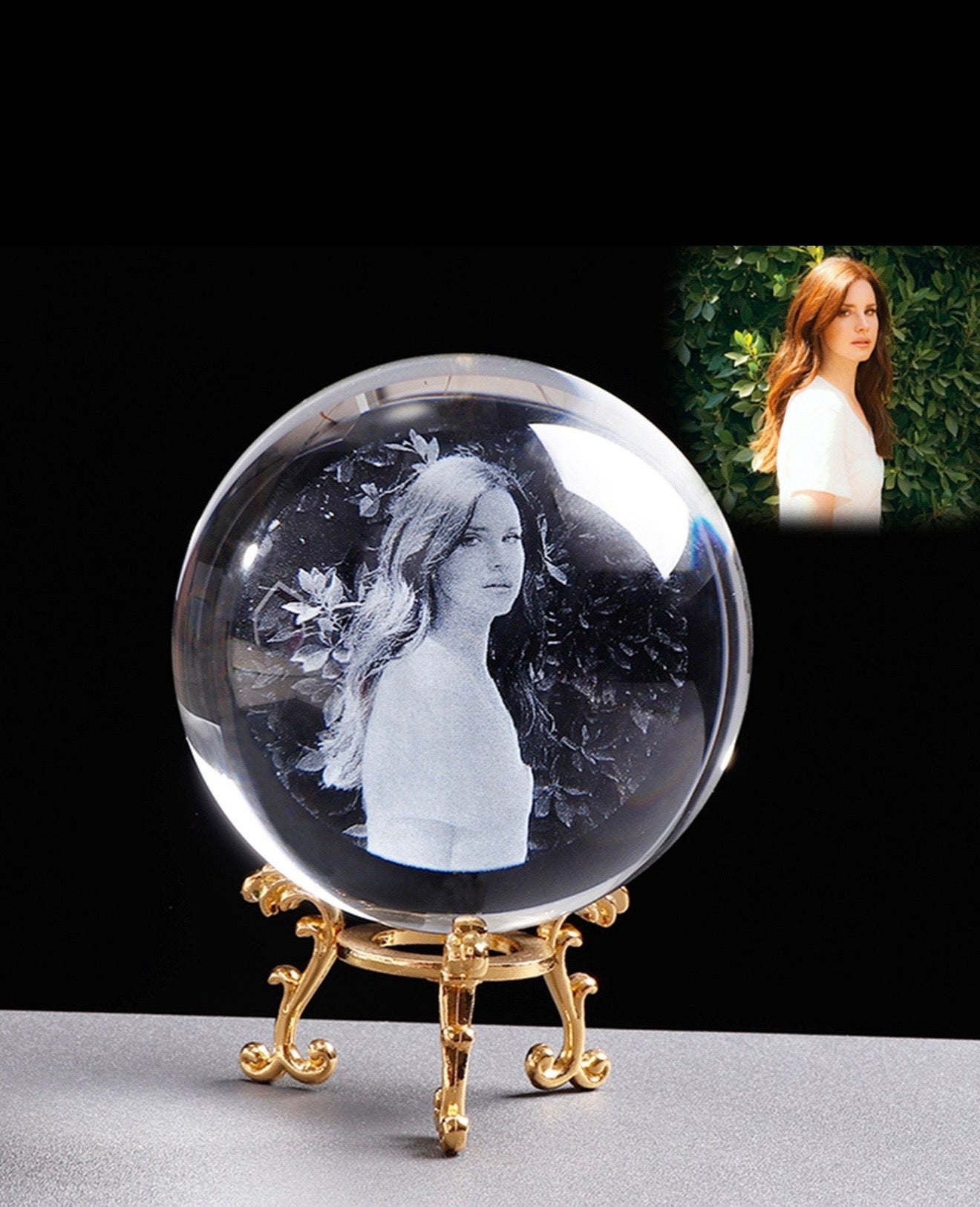custom 2 or 3d crystal ball