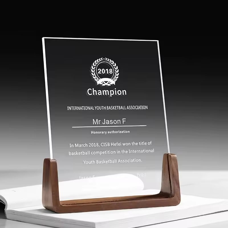 Custom Engraved Crystal Award